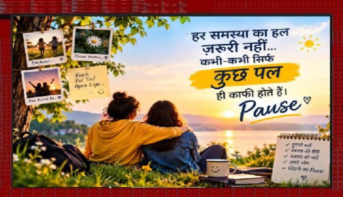 ज़िन्दगी का खूबसूरत पॉज़